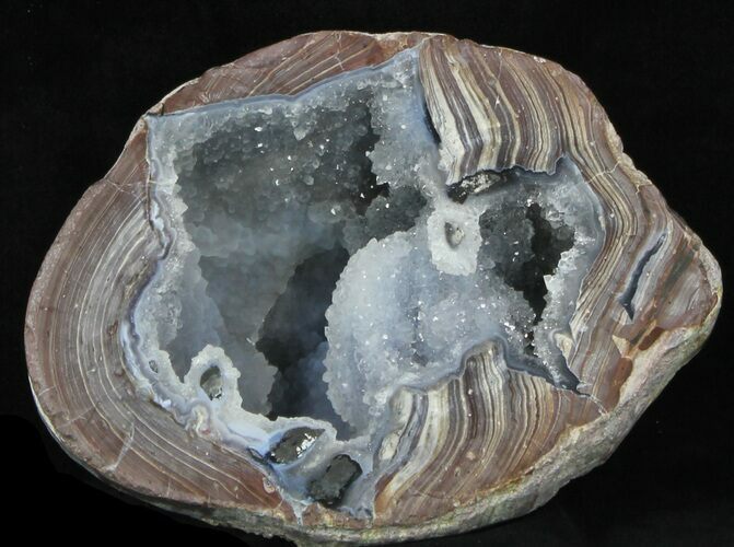 Crystal Filled Dugway Geode (Polished Half) #33141